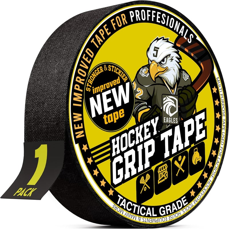 Eagle's Hockey Tape Multipurpose Cloth Tape Roll for Lacrosse Baseball & Softball Bats, Rackets, Pullup Bars, Gardening Tools, Sports Gift Perfect for Wrist, Ankle, Foot, Knee and Hand Taping - Image 2